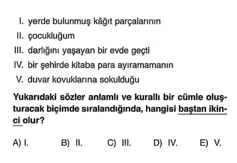 Soru Görseli